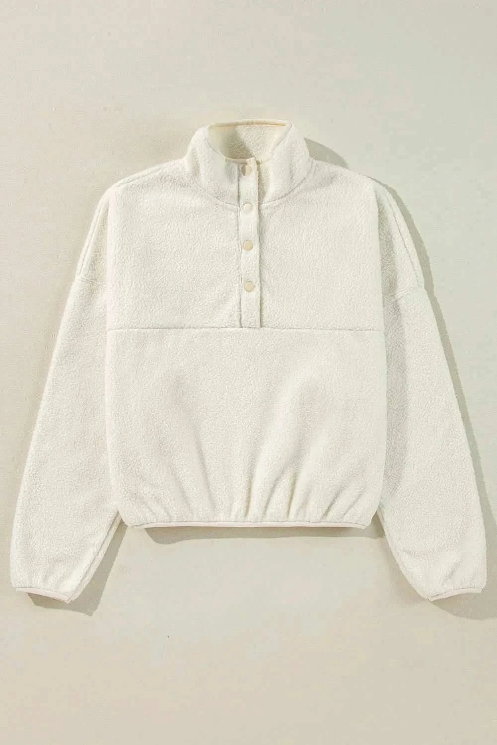 Cozy sherpa half snap jacket - Love Salve